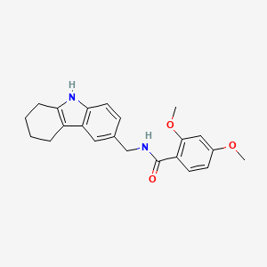 molecular formula C22H24N2O3 B2360574 2,4-dimethoxy-N-((2,3,4,9-tetrahydro-1H-carbazol-6-yl)methyl)benzamide CAS No. 852138-22-8