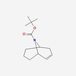 molecular formula C13H21NO2 B2360575 Tert-butyl 9-azabicyclo[3.3.1]non-2-ene-9-carboxylate CAS No. 2102412-08-6