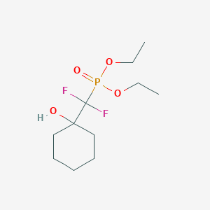 molecular formula C11H21F2O4P B2360583 Diethyl (difluoro(1-hydroxycyclohexyl)methyl)phosphonate CAS No. 191014-05-8