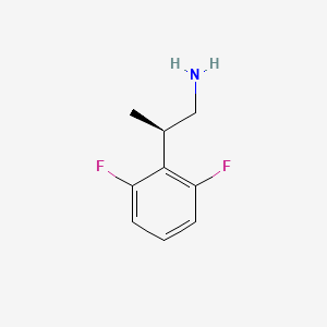 (2R)-2-(2,6-Difluorophenyl)propan-1-amine