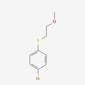 molecular formula C9H11BrOS B2360597 (4-Bromophenyl)(2-methoxyethyl)sulfane CAS No. 73655-43-3