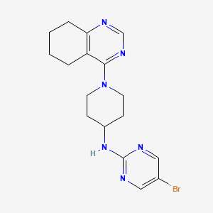 molecular formula C17H21BrN6 B2360601 5-bromo-N-[1-(5,6,7,8-tetrahydroquinazolin-4-yl)piperidin-4-yl]pyrimidin-2-amine CAS No. 2097901-78-3