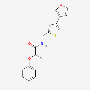 N-[[4-(Furan-3-yl)thiophen-2-yl]methyl]-2-phenoxypropanamide