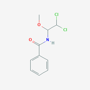 molecular formula C10H11Cl2NO2 B2360613 N-(2,2-二氯-1-甲氧基乙基)苯甲酰胺 CAS No. 301158-73-6