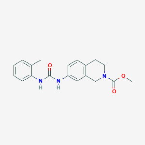 methyl 7-(3-(o-tolyl)ureido)-3,4-dihydroisoquinoline-2(1H)-carboxylate