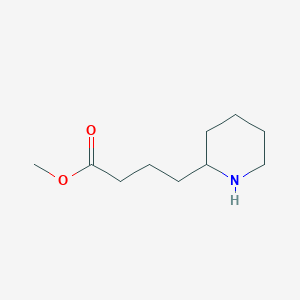 molecular formula C10H19NO2 B2360645 Methyl 4-piperidin-2-ylbutanoate CAS No. 1187988-88-0