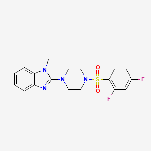 2-(4-((2,4-difluorophenyl)sulfonyl)piperazin-1-yl)-1-methyl-1H-benzo[d]imidazole