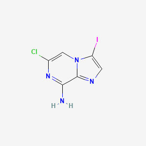 molecular formula C6H4ClIN4 B2360651 6-Chlor-3-iodoimidazo[1,2-a]pyrazin-8-amin CAS No. 2241130-52-7