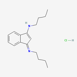N-butyl-1-(butylimino)-1H-inden-3-amine hydrochloride