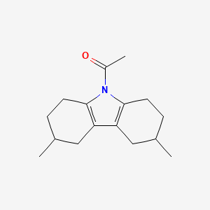 molecular formula C16H23NO B2360677 9-乙酰-3,6-二甲基-2,3,4,5,6,7,8,9-八氢-1H-咔唑 CAS No. 1031990-62-1