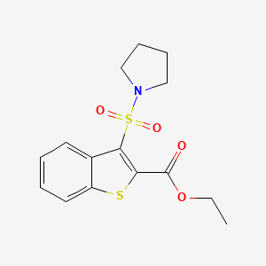 Ethyl 3-(pyrrolidin-1-ylsulfonyl)-1-benzothiophene-2-carboxylate