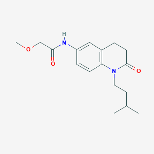 N-(1-isopentyl-2-oxo-1,2,3,4-tetrahydroquinolin-6-yl)-2-methoxyacetamide