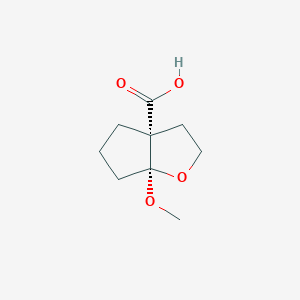 (3aR,6aS)-6a-methoxy-hexahydro-2H-cyclopenta[b]furan-3a-carboxylic acid