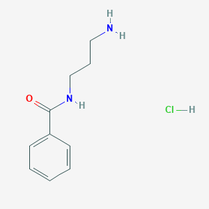 molecular formula C10H15ClN2O B2360714 N-(3-aminopropyl)benzamide hydrochloride CAS No. 29833-50-9