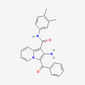 2-amino-3-benzoyl-N-(3,4-dimethylphenyl)indolizine-1-carboxamide