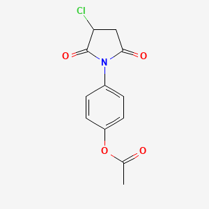 4-(3-Chloro-2,5-dioxopyrrolidin-1-yl)phenyl acetate