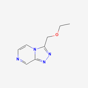 molecular formula C8H10N4O B2360747 3-(乙氧基甲基)-[1,2,4]三唑并[4,3-a]吡嗪 CAS No. 1159540-72-3