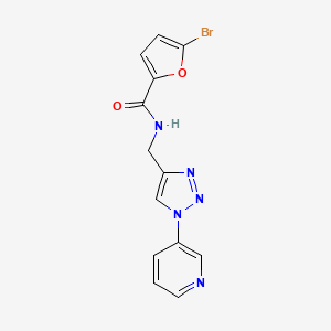 5-bromo-N-((1-(pyridin-3-yl)-1H-1,2,3-triazol-4-yl)methyl)furan-2-carboxamide