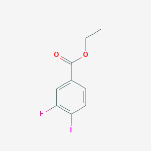 molecular formula C9H8FIO2 B2360761 3-氟-4-碘苯甲酸乙酯 CAS No. 1027513-43-4