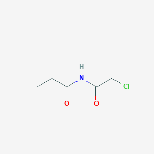 molecular formula C6H10ClNO2 B2360795 N-(2-chloroacetyl)-2-methylpropanamide CAS No. 726155-02-8