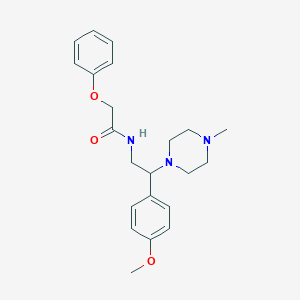 molecular formula C22H29N3O3 B2360806 N-(2-(4-甲氧基苯基)-2-(4-甲基哌嗪-1-基)乙基)-2-苯氧基乙酰胺 CAS No. 898414-27-2