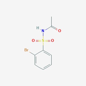 molecular formula C8H8BrNO3S B2360817 N-(2-ブロモベンゼンスルホニル)アセトアミド CAS No. 1249719-17-2