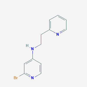 molecular formula C12H12BrN3 B2360830 2-Bromo-N-(2-pyridin-2-ylethyl)pyridin-4-amine CAS No. 2089571-99-1