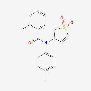 N-(1,1-dioxido-2,3-dihydrothiophen-3-yl)-2-methyl-N-(p-tolyl)benzamide