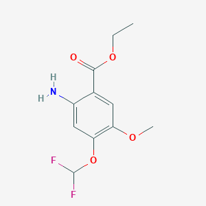 Ethyl 2-amino-4-(difluoromethoxy)-5-methoxybenzoate