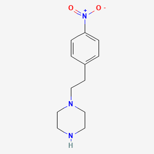 molecular formula C12H17N3O2 B2360848 1-[2-(4-硝基苯基)乙基]哌嗪 CAS No. 91098-69-0