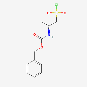 molecular formula C11H14ClNO4S B2360859 (2S)-N-(Benzyloxycarbonyl)-2-methyltaurine chloride CAS No. 1140948-95-3