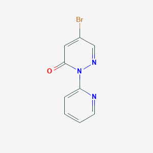 molecular formula C9H6BrN3O B2360870 5-溴-2-(吡啶-2-基)-2,3-二氢哒嗪-3-酮 CAS No. 2251053-52-6