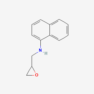 molecular formula C13H13NO B2360876 N-(oxiran-2-ylmethyl)naphthalen-1-amine CAS No. 4643-30-5