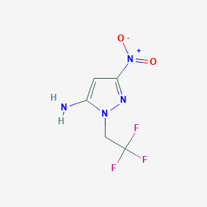 5-Nitro-2-(2,2,2-trifluoroethyl)pyrazol-3-amine