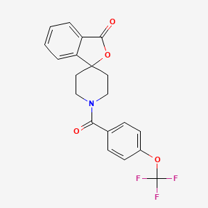 1'-(4-(trifluoromethoxy)benzoyl)-3H-spiro[isobenzofuran-1,4'-piperidin]-3-one