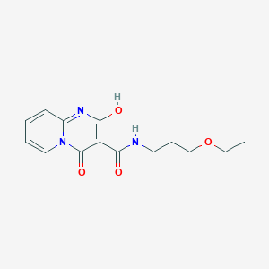molecular formula C14H17N3O4 B2360926 N-(3-ethoxypropyl)-2-hydroxy-4-oxo-4H-pyrido[1,2-a]pyrimidine-3-carboxamide CAS No. 886899-25-8
