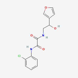 molecular formula C14H13ClN2O4 B2360945 N1-(2-chlorophenyl)-N2-(2-(furan-3-yl)-2-hydroxyethyl)oxalamide CAS No. 1421508-30-6