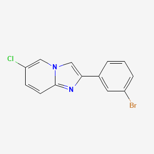 molecular formula C13H8BrClN2 B2360954 2-(3-Bromophenyl)-6-chloroimidazo[1,2-a]pyridine CAS No. 727718-23-2