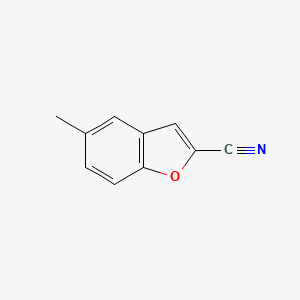 molecular formula C10H7NO B2360974 5-Methylbenzofuran-2-carbonitrile CAS No. 35351-43-0