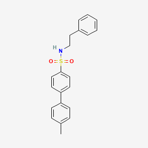 molecular formula C21H21NO2S B2360987 4'-methyl-N-phenethyl-[1,1'-biphenyl]-4-sulfonamide CAS No. 670271-71-3