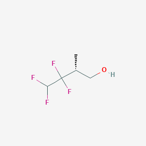 molecular formula C5H8F4O B2360989 (2R)-3,3,4,4-Tetrafluoro-2-methylbutan-1-ol CAS No. 2248175-30-4