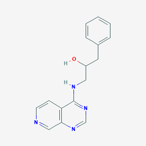 molecular formula C16H16N4O B2360990 1-Phenyl-3-(pyrido[3,4-d]pyrimidin-4-ylamino)propan-2-ol CAS No. 2380141-86-4