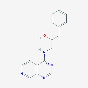 molecular formula C16H16N4O B2360990 1-phenyl-3-({pyrido[3,4-d]pyrimidin-4-yl}amino)propan-2-ol CAS No. 2380141-86-4