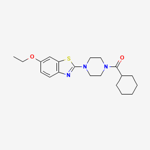 molecular formula C20H27N3O2S B2360993 环己基(4-(6-乙氧基苯并[d]噻唑-2-基)哌嗪-1-基)甲酮 CAS No. 897470-23-4