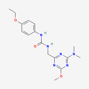 1-((4-(Dimethylamino)-6-methoxy-1,3,5-triazin-2-yl)methyl)-3-(4-ethoxyphenyl)urea