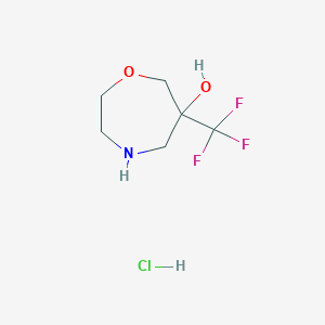 6-(Trifluoromethyl)-1,4-oxazepan-6-ol hydrochloride