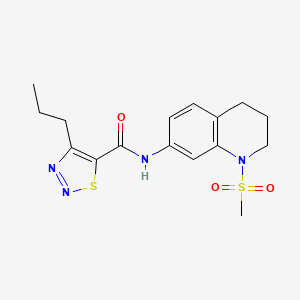 N-(1-(methylsulfonyl)-1,2,3,4-tetrahydroquinolin-7-yl)-4-propyl-1,2,3-thiadiazole-5-carboxamide