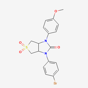 1-(4-bromophenyl)-3-(4-methoxyphenyl)tetrahydro-1H-thieno[3,4-d]imidazol-2(3H)-one 5,5-dioxide