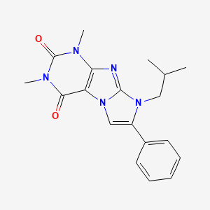 8-isobutyl-1,3-dimethyl-7-phenyl-1H-imidazo[2,1-f]purine-2,4(3H,8H)-dione
