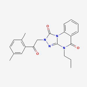 2-[2-(2,5-Dimethylphenyl)-2-oxoethyl]-4-propyl-2,4-dihydro[1,2,4]triazolo[4,3-a]quinazoline-1,5-dione